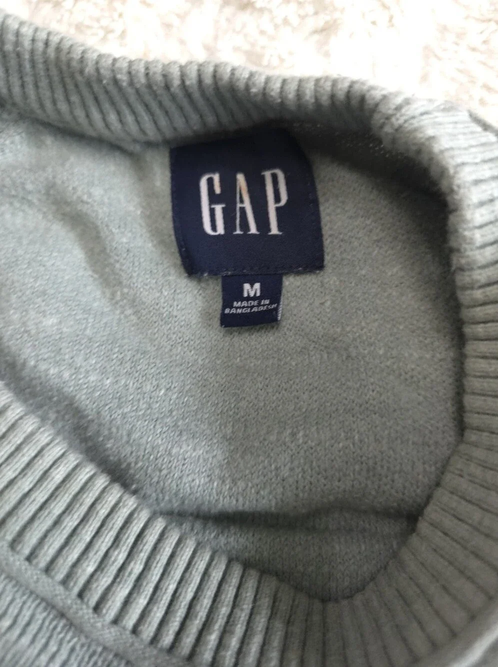 GAP Men's Sage Green Crewneck Sweater